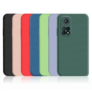 for xiaomi mi 10t pro case redmi note 10 lite pro back cover liquid silicone soft tpu bumper protective phone case mi 9t 10t pro free global shipping