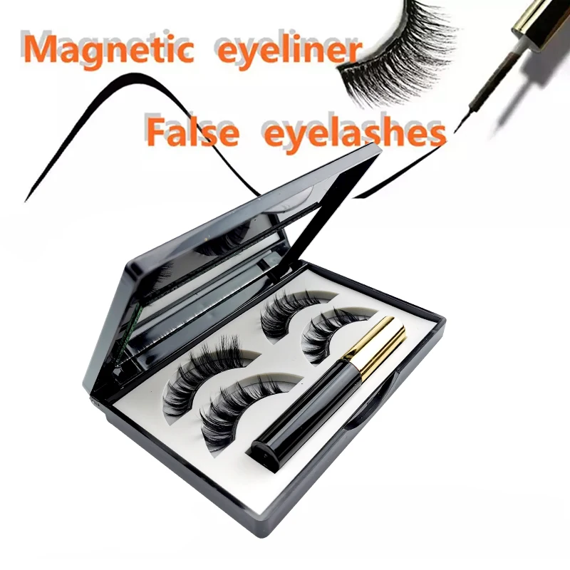 Магнитные накладные ресницы 3D Ручная работа норковые многоразовые магнитные