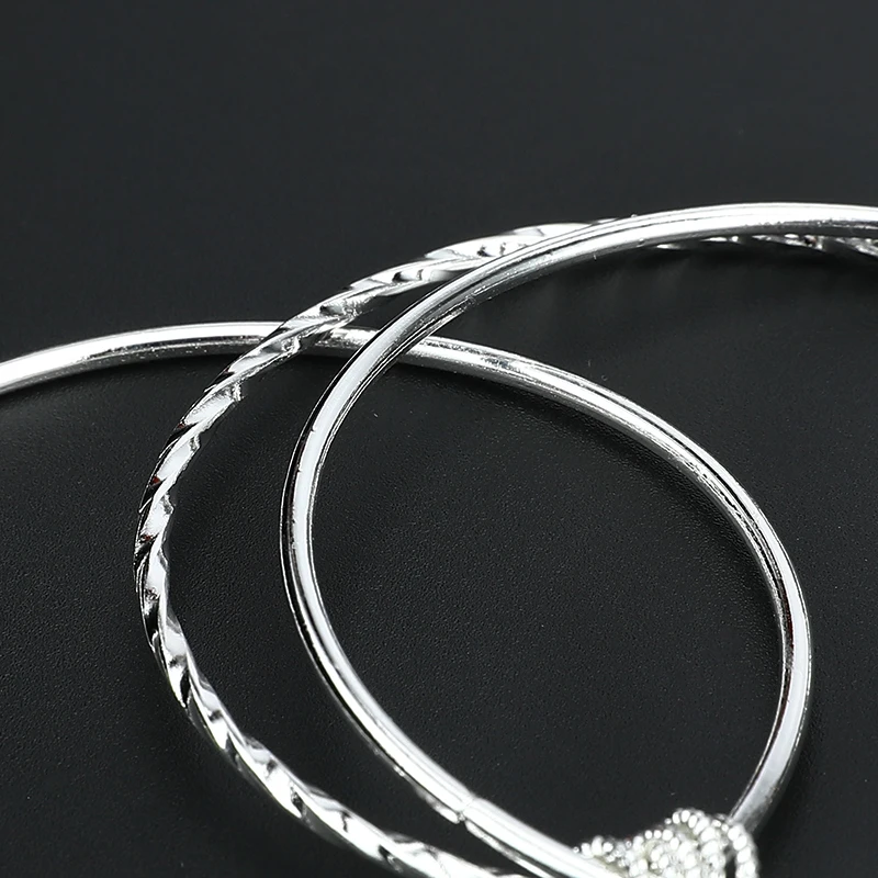 Женский браслет серебряного цвета с Шармами|Браслеты| |