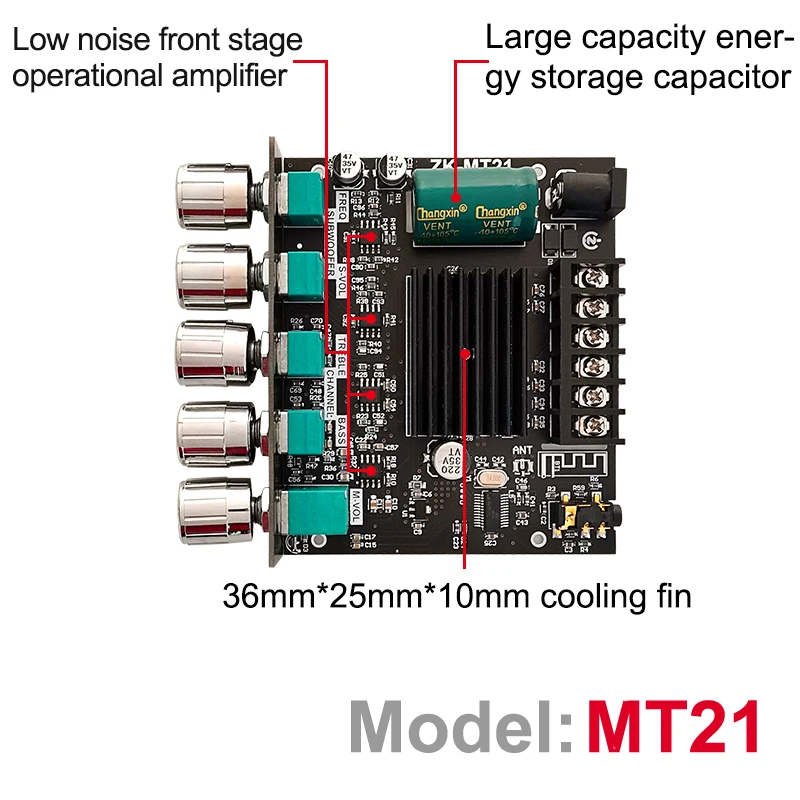 Bluetooth 5 0 2*50 Вт + 100 TPA3116D2 Плата усилителя мощности сабвуфера 2 1 каналов Класс D