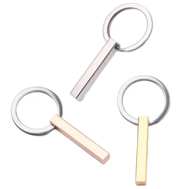 Заказной бар брелок из нержавеющей стали брелки для мужчин женщин водителя сына