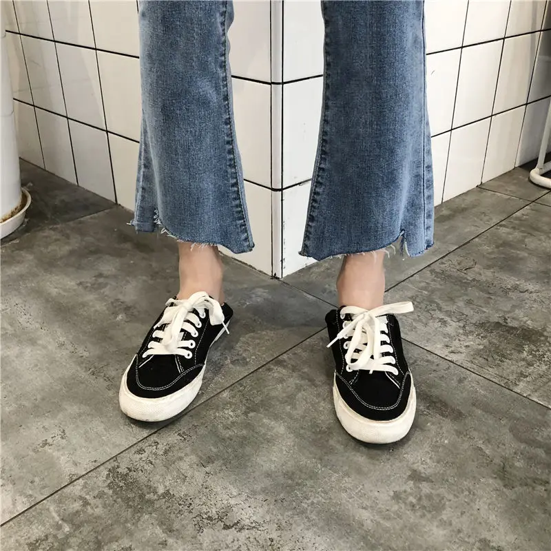 

Jeans Women Flare Ripped Fur-line Denim Ankle-length All-match Slender Ulzzang Street Wear Womens Trousers Korean Students Chic