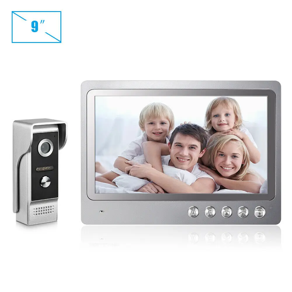 9 дюймов проводной видео домофон домашняя система видеодомофон домашний