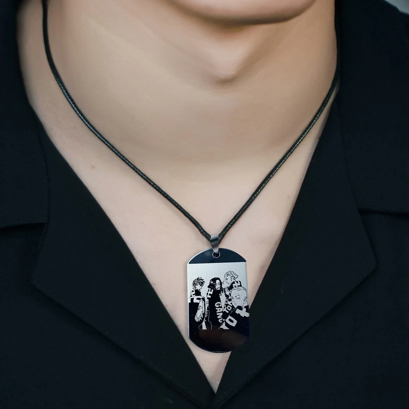 Ожерелье с подвеской для мужчин и женщин бирка аниме Мстители Токио бижутерия