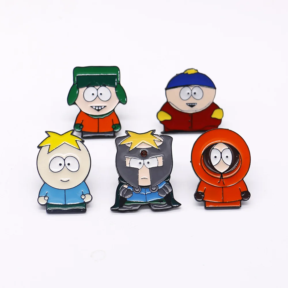 

Cartoon South Park Brooch Metal Enamel Badge Pin Backpack Hat Lapel Badge Men Women Fashion Jewelry Gifts