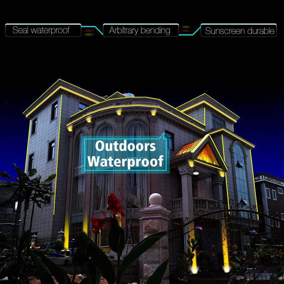 Неосветильник ная лента для праздника Рождества вечеринки украшения стен 220 В 1