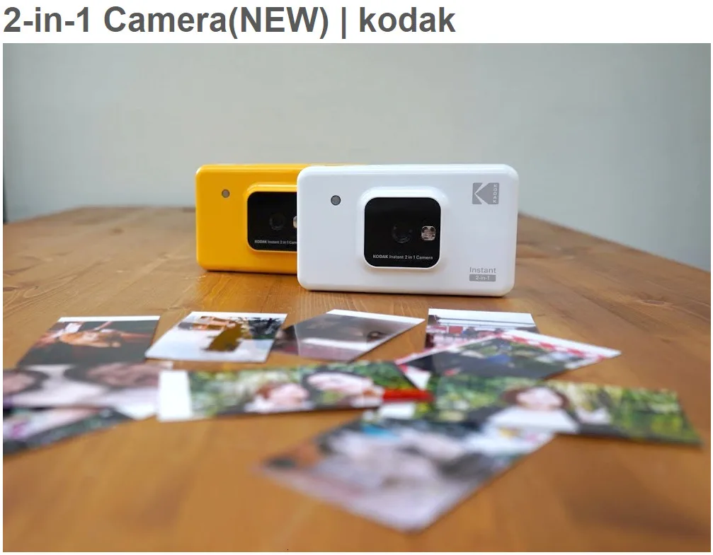 KODAK Mini Shot 2 в 1 беспроводная моментальная цифровая камера Social медиа портативный фотопринтер ЖК-дисплей цветной принт
