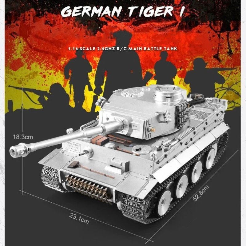 Полностью металлический Смоделированный главный боевой бак с поворотом на 360