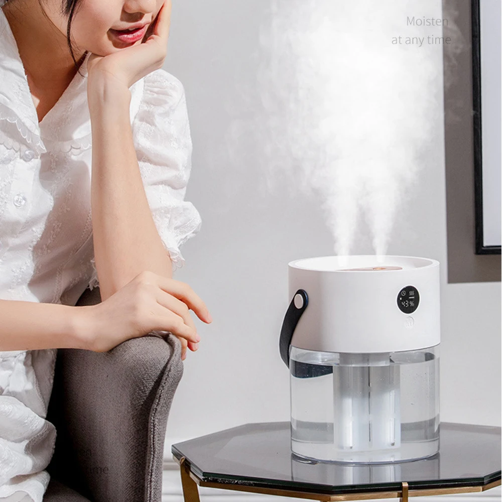 

UARELIFFE Smart Humidifier Night Light Dual Spray Humidifier Large-Capacity USB moisturizing Silent Bedroom Home Office Diffuser