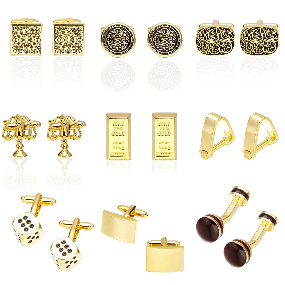 MeMolissa французская рубашка золотого цвета мужские ювелирные изделия уникальные