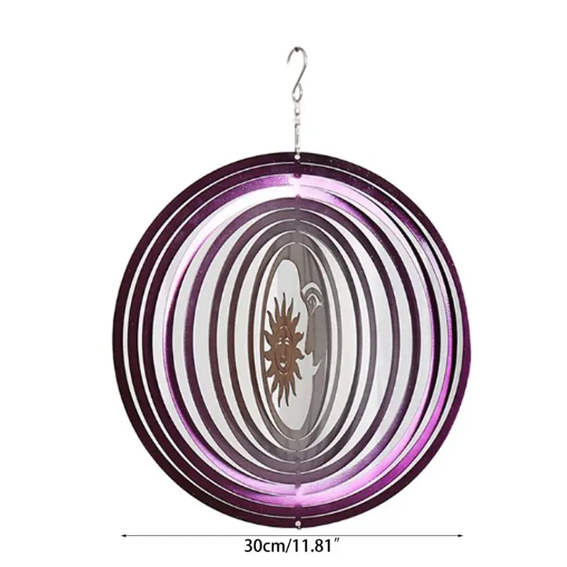 

Wind Spinner with S Hook Garden Decoration Hanging Ornament Home Decoration Acc