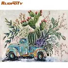 Алмазная 5D Вышивка RUOPOTY сделай сам, полноразмерная картина с изображением дома, ландшафта, ручная работа, подарок для украшения дома