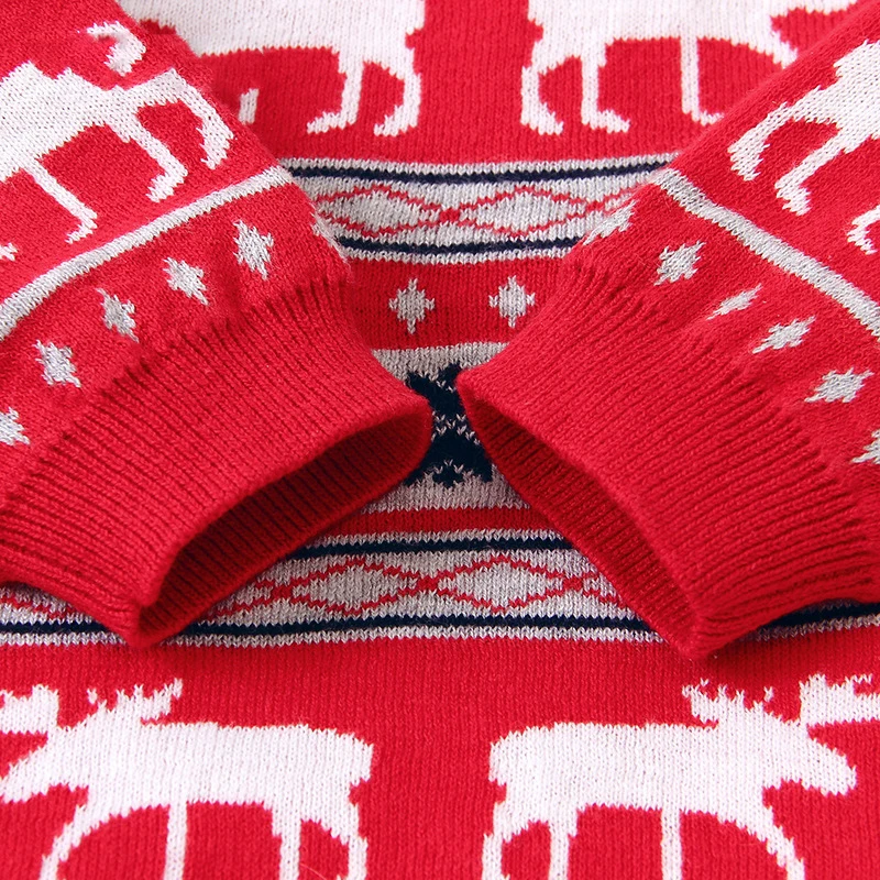 Детский брендовый свитер для маленьких девочек Рождественский мальчиков зимний