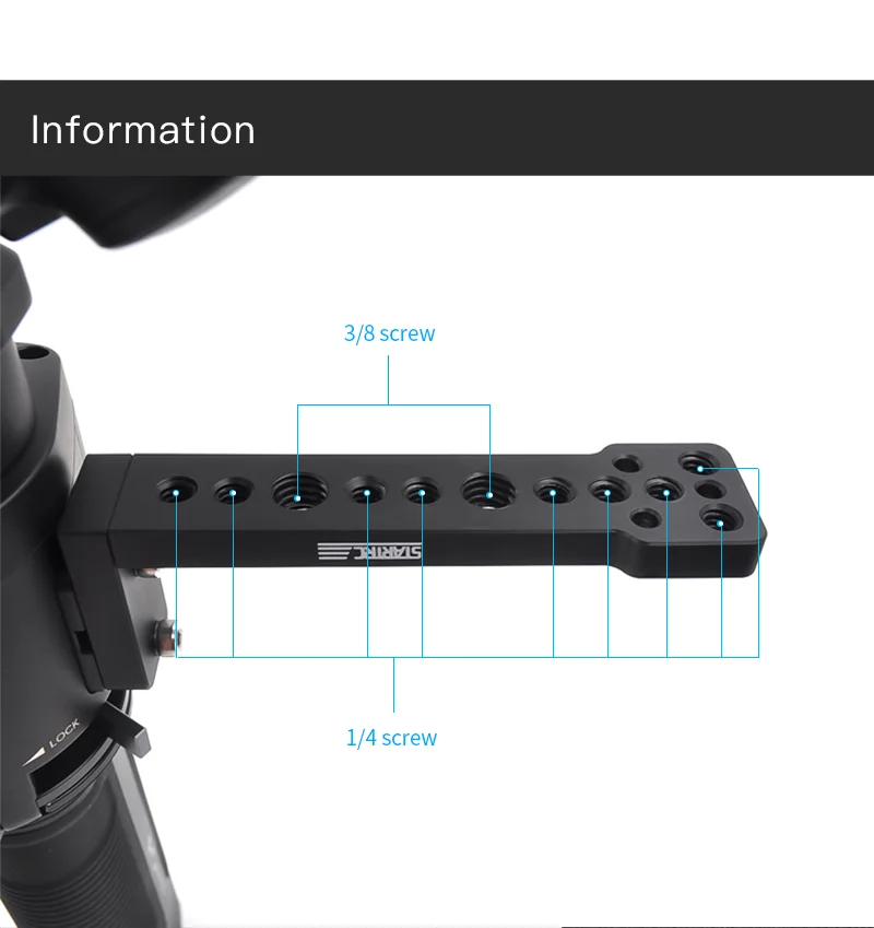 DJI Ronin SC Ronin-S Аксессуары Расширенный кронштейн монитора светодиодный видео свет монтажная пластина с холодным башмаком 3/8 1/4 дюйма адаптер