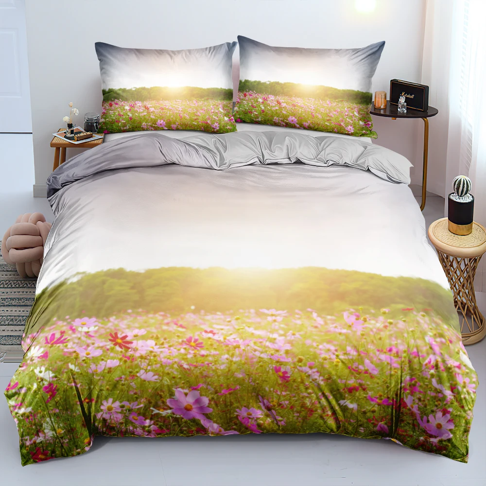 

Classic 3D Flower Bedding Sets Quilt Cover Set Comforter Covers Pillowcases Duvet Cover Bed Linen King 200x200 Size Home Textile