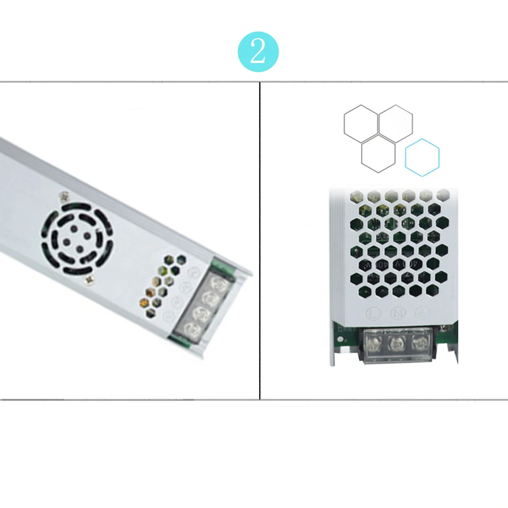 Светодиодный трансформатор сверхтонкий для светодиодных лент 12 В 24 60 Вт 100 150 200 300