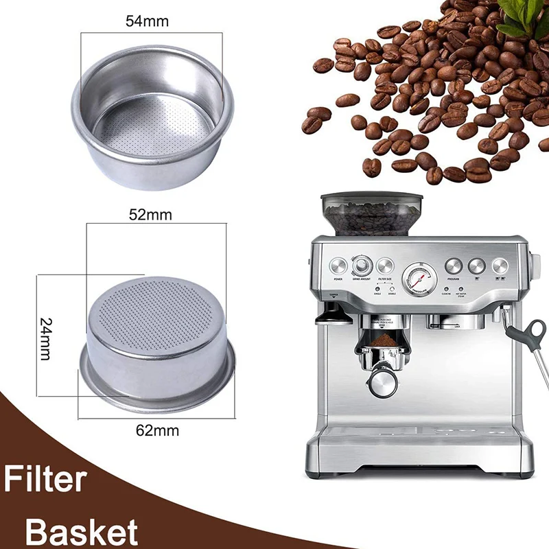 54mm Filter Basket Compatible for Breville Portafilter BES870XL BES860XL BES840XL Cup Replacement Coffee Filters TB Sale | Дом и сад