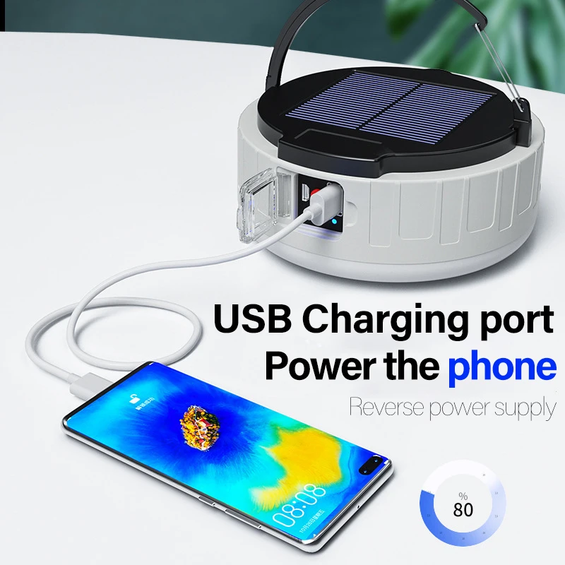 new portable solar rechargeable lamp led camping light multifunctional outdoor lighting usb phone charging emergency night light free global shipping