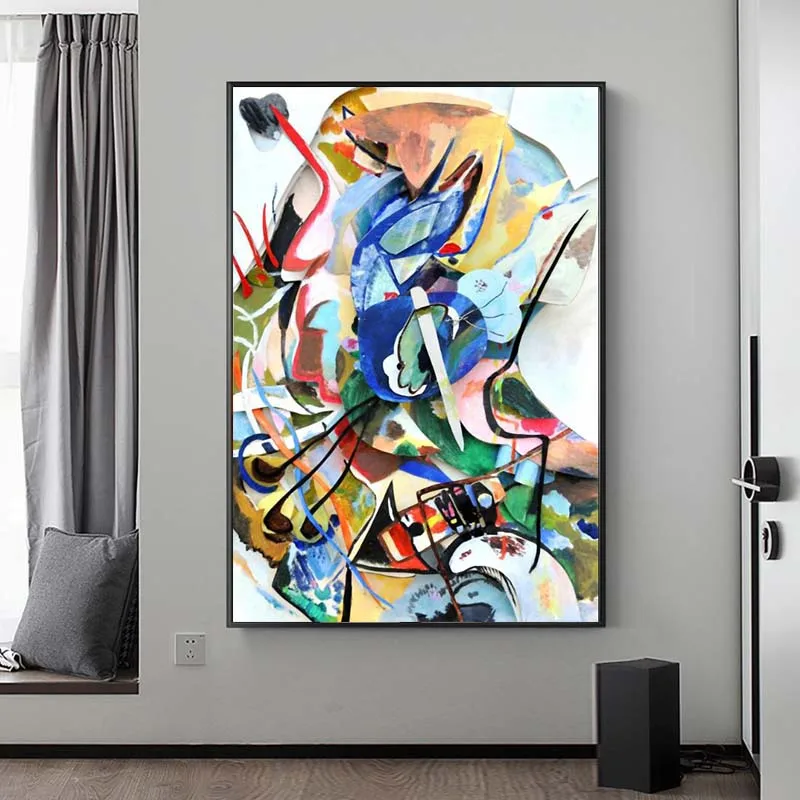 Абстрактная картина Wassily Kandinsky Знаменитая Картина на холсте постеры и принты