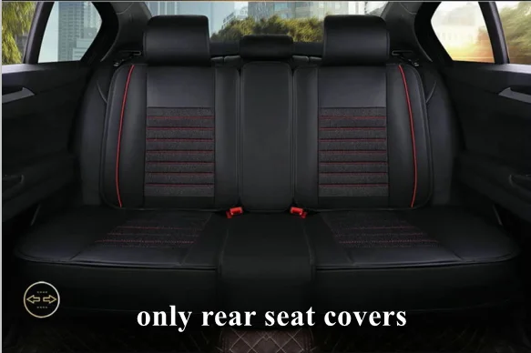 rear seat covers Dingdian чехол для Nissan np300 leaf d22 sentra qashqai navara x-trail tiida versa murano livna автомобильные аксессуары - Название цвета: rear seat covers
