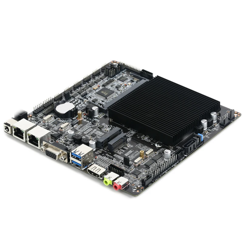 Realan Intel Celeron J1900L2 процессор Настольный ПК мини Itx материнская плата с двумя Lan