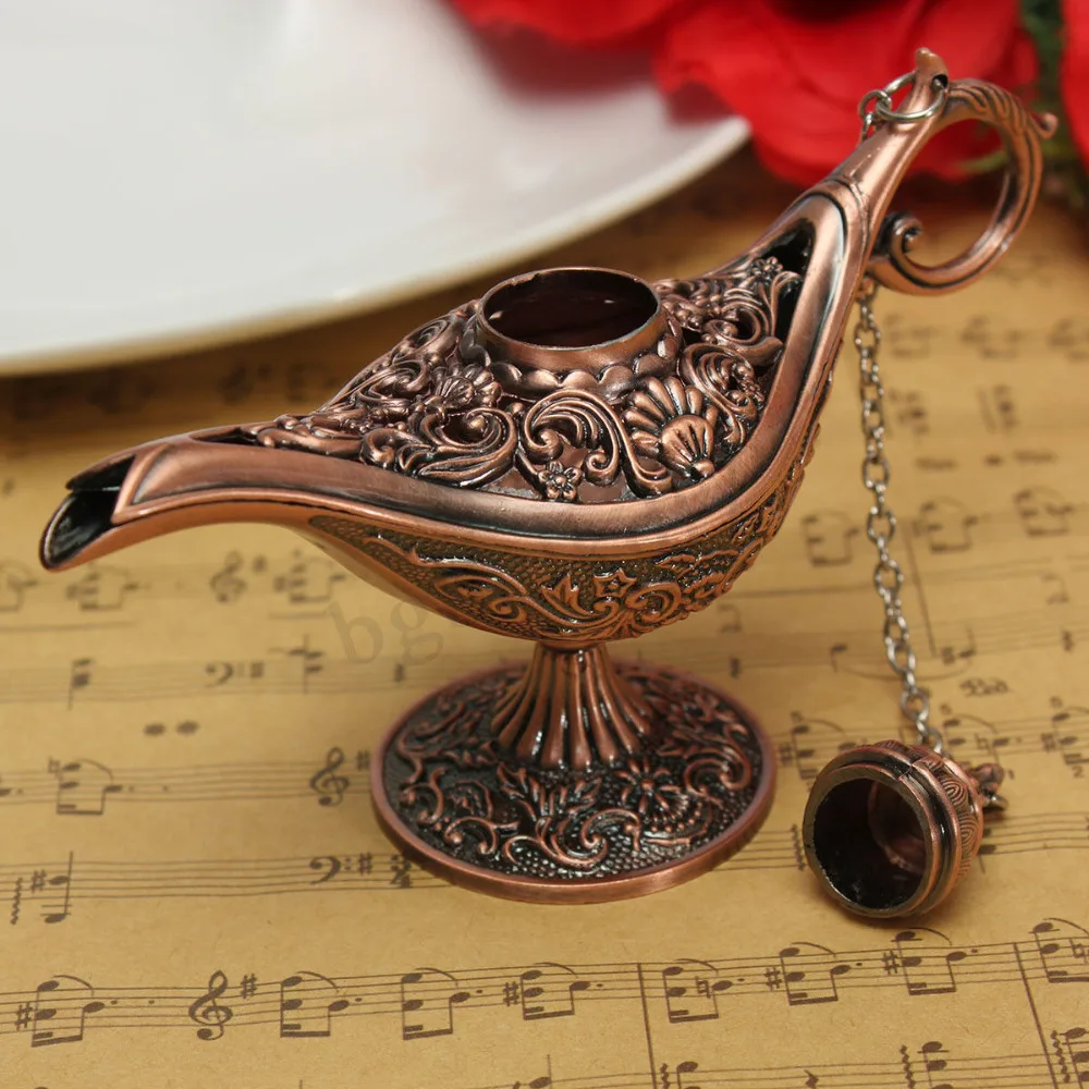 

1pc Antique Style Fairy Tale Magic Lamps Tea Pot Genie Lamp Vintage Retro Toys For Children Home Decoration Gifts