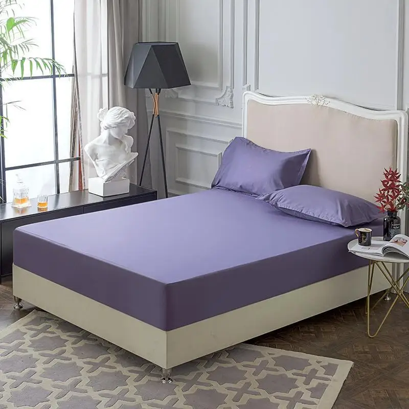 

Waterproof and breathable 100%cotton bed sheet fitted sheet bed cover silk sheets Mattress cover 120/140/150/160/180x200cm