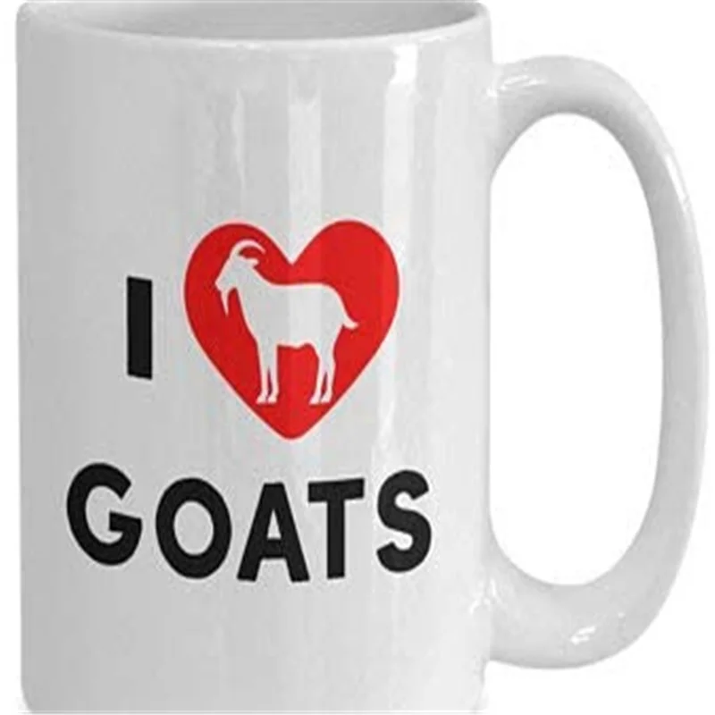 Кружка Я люблю коз-Забавный чай горячая какао кофейная чашка-новинка идея для