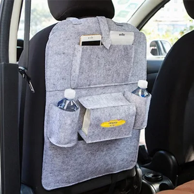 gray IMBABY автомобильный Органайзер на заднее сиденье, сумка для хранения, автомобильная подвесная сумка, многокарманная автомобильная сумка для хранения ткани, висячая коробка для хранения - Цвет: gray