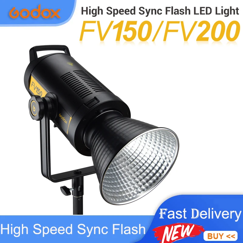 Высокоскоростная светодиодная вспышка Godox FV150/FV200 для Canon Sony Nikon Fuji Olympus Panasonic Pentax