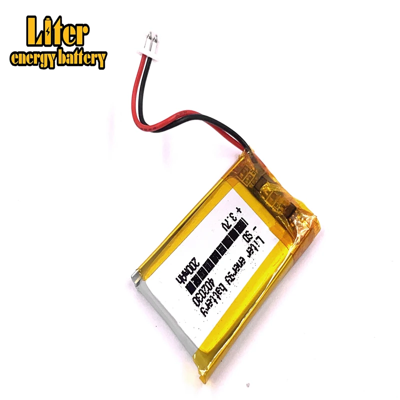 Полимерный литиевый Lipo аккумулятор 3 7 V 200mah 402030 JST 1 25mm заказной CE FCC ROHS MSDS