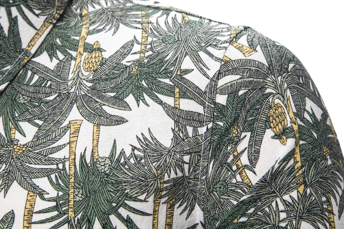 

2019 New Men's Cotton Linen Shirt Male Long Sleeve Slim Fit Printed Shirts Chinese Style Linen Shirt Tops M-3XL