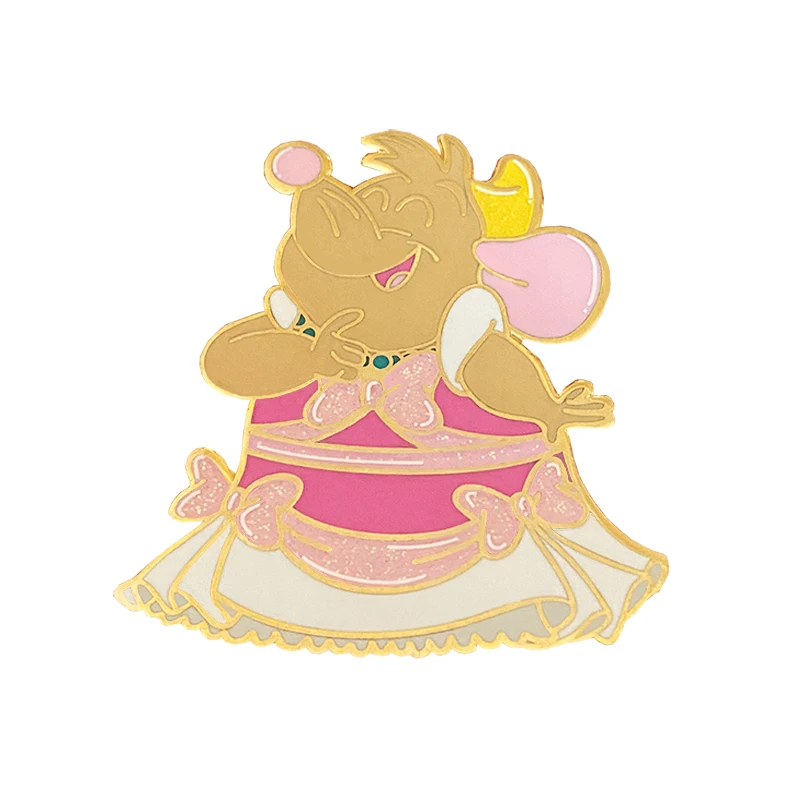 Индивидуальная Красивая заколка для лацканов в виде милых животных мышей леди