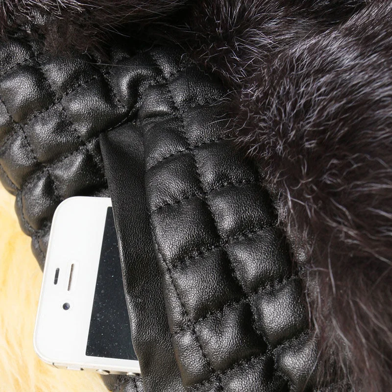 Жилет из искусственного лисьего меха женская зимняя модная жилетка теплая шуба 18