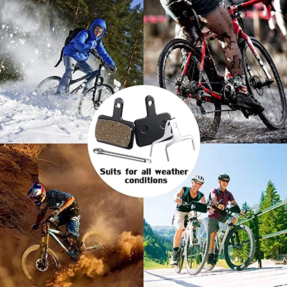 

10Pairs Semi-Metallic Bicycle Disc Brake Pads for Shimano B01S MT200 M400 MT500 M315 ~M525 Acera Alivio Pro