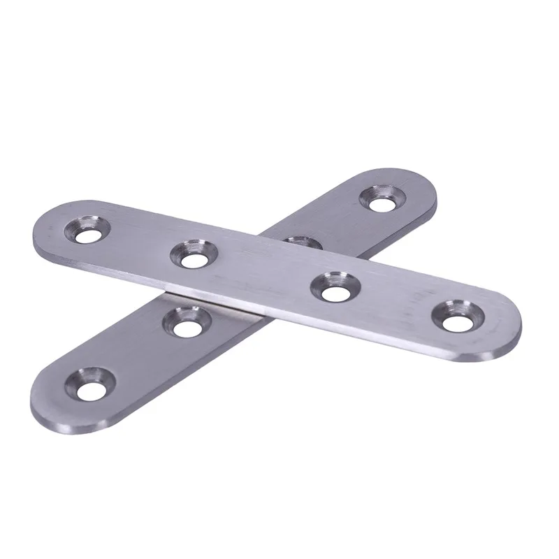 Promotion! Flat Stainless Steel Repair Mending Fixing Plate Brackets Support 2pcs | Строительство и ремонт