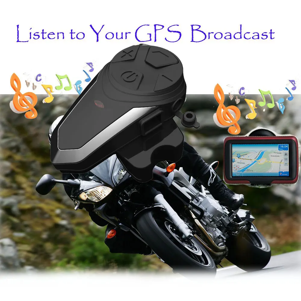 

BT-S3 Bluetooth Helmet Intercom IPX7 Waterproof BT 3.0 with FM ! BT-S3 1000m Headset Motorcycle bluetooth helmet Intercom