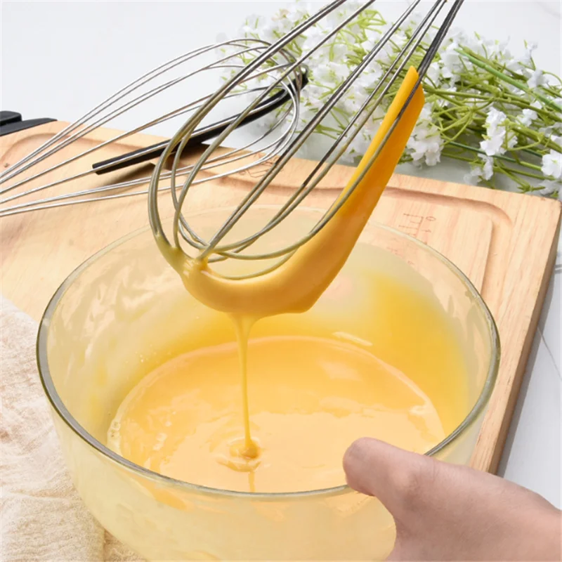 Нержавеющая сталь венчик бытовой имея специальное силиконовое покрытие с крем