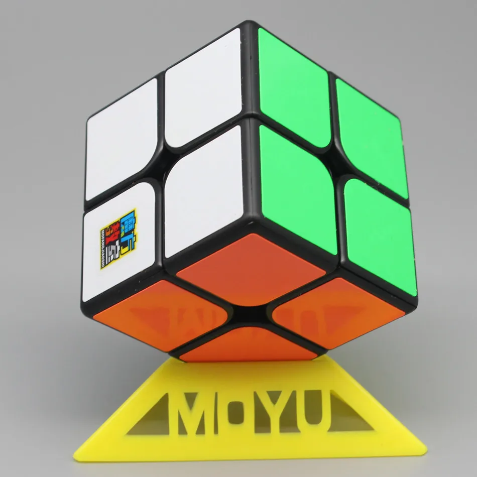Moyu кубик рубик Meilong рубика 2 на Magic Cube 50mm Size Stickerless Black 2x2x2 Pocket развивающие игрушки