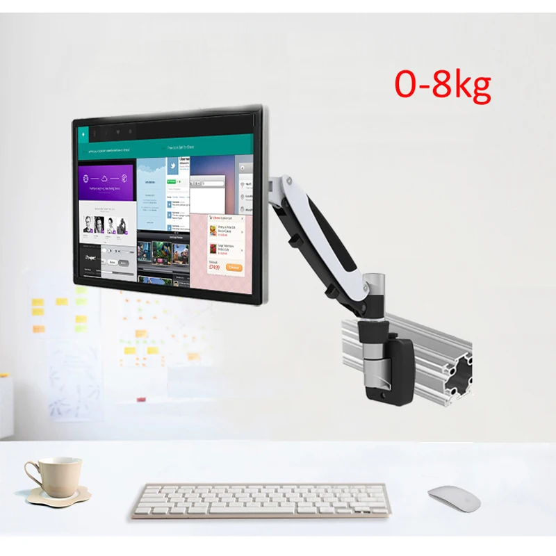 Настенное крепление DL-GM111P TV 15-27 дюймов 0-8 кг держатель ЖК-дисплея газовая пружина