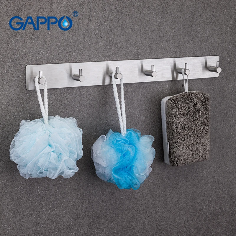 GAPPO крючки для халата 5 крючков одежды из нержавеющей стали настенное крепление