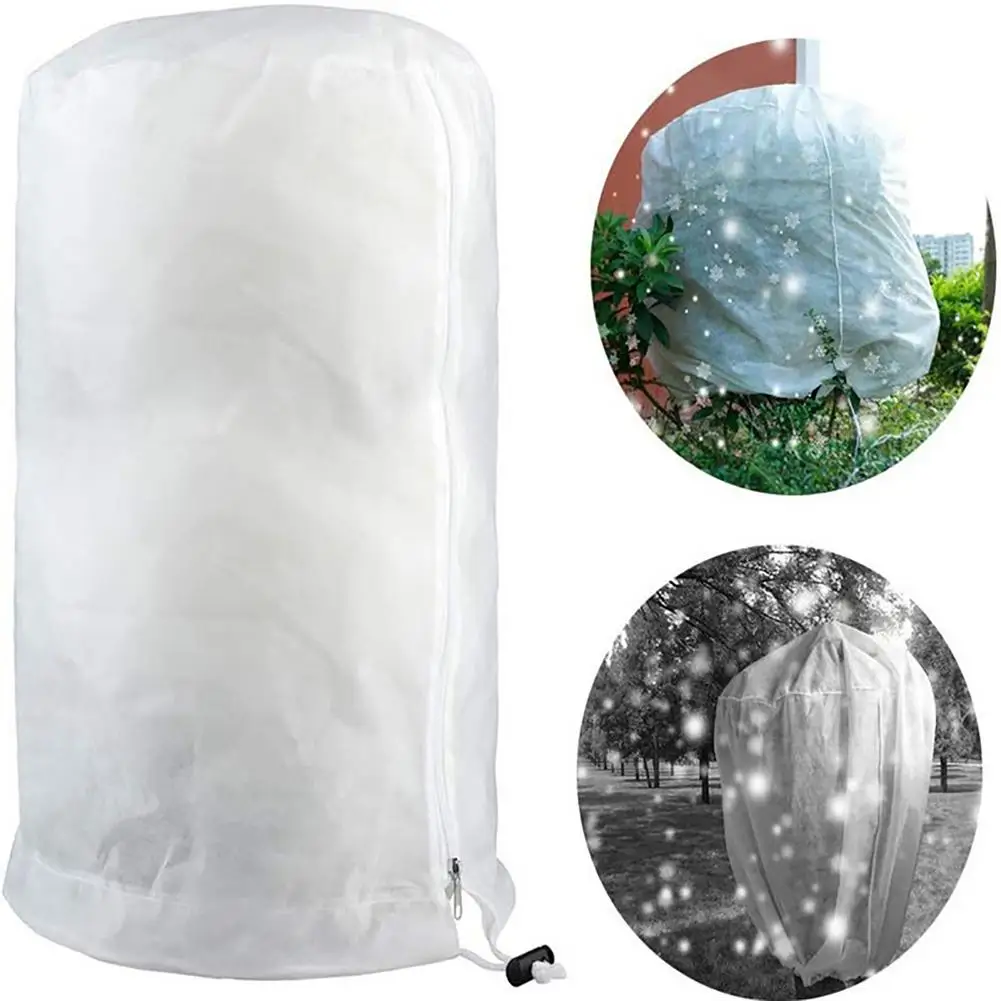 

Anti-frost Cover Plant Antifreeze Bag Durable Non-woven Soft And Breathable With Practical Drawstring For Winter Protect Plants