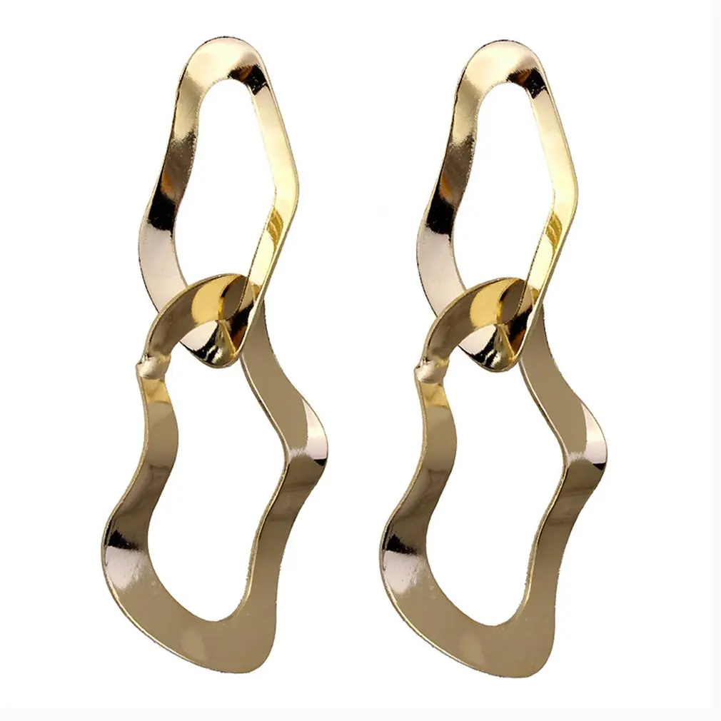 Новые женские длинные серьги из цинкового сплава геометрические неправильной