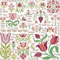 s 1043 magazine tulip dream needleworkfor embroiderydiy 14ct unprinted arts cross stitch kits set cross stitching home decor