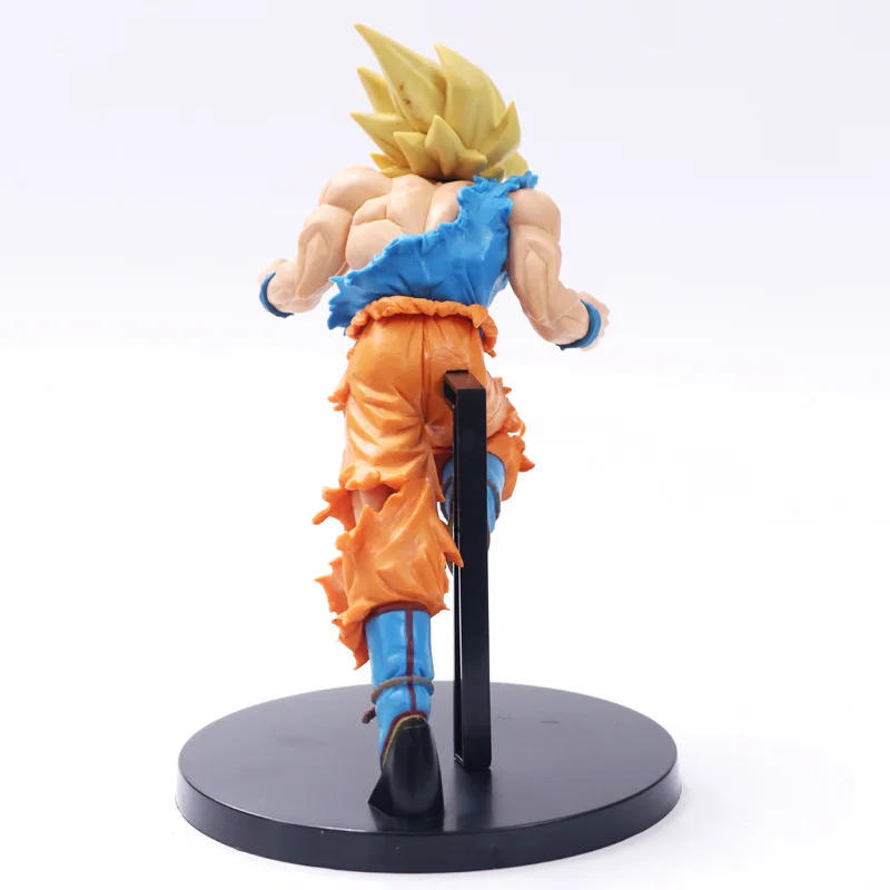Dragon Ball Z Goku позитивно лицом к врагу стиль фигурка DBZ Goku Супер Saiyan Shock Wave Коллекция Модель игрушки 18 см