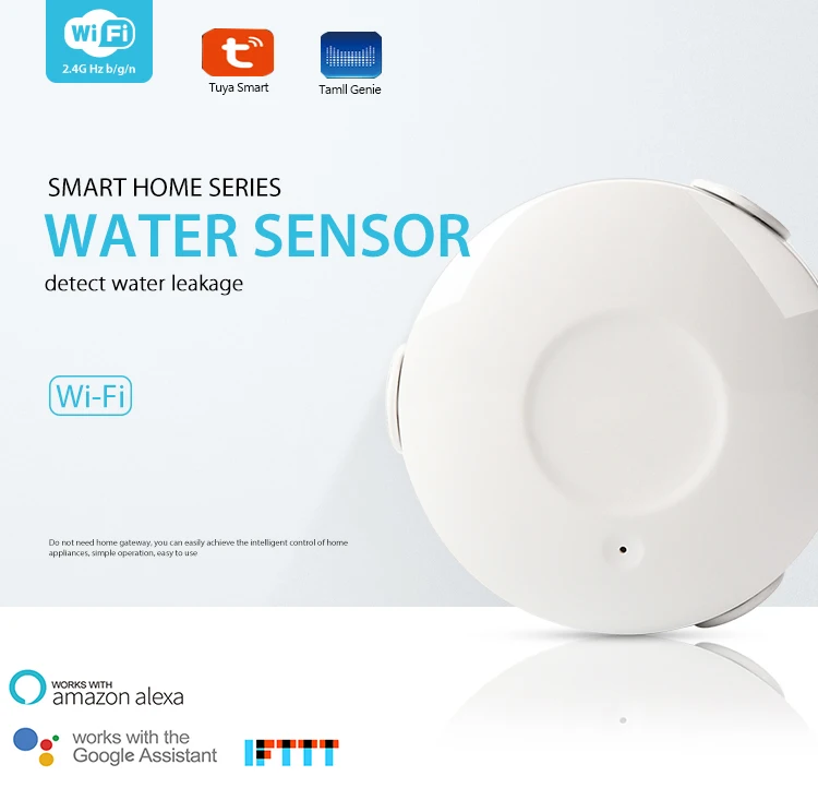Wi Fi детектор утечки воды датчик Домашняя безопасность умный дом с Alexa Echo Google