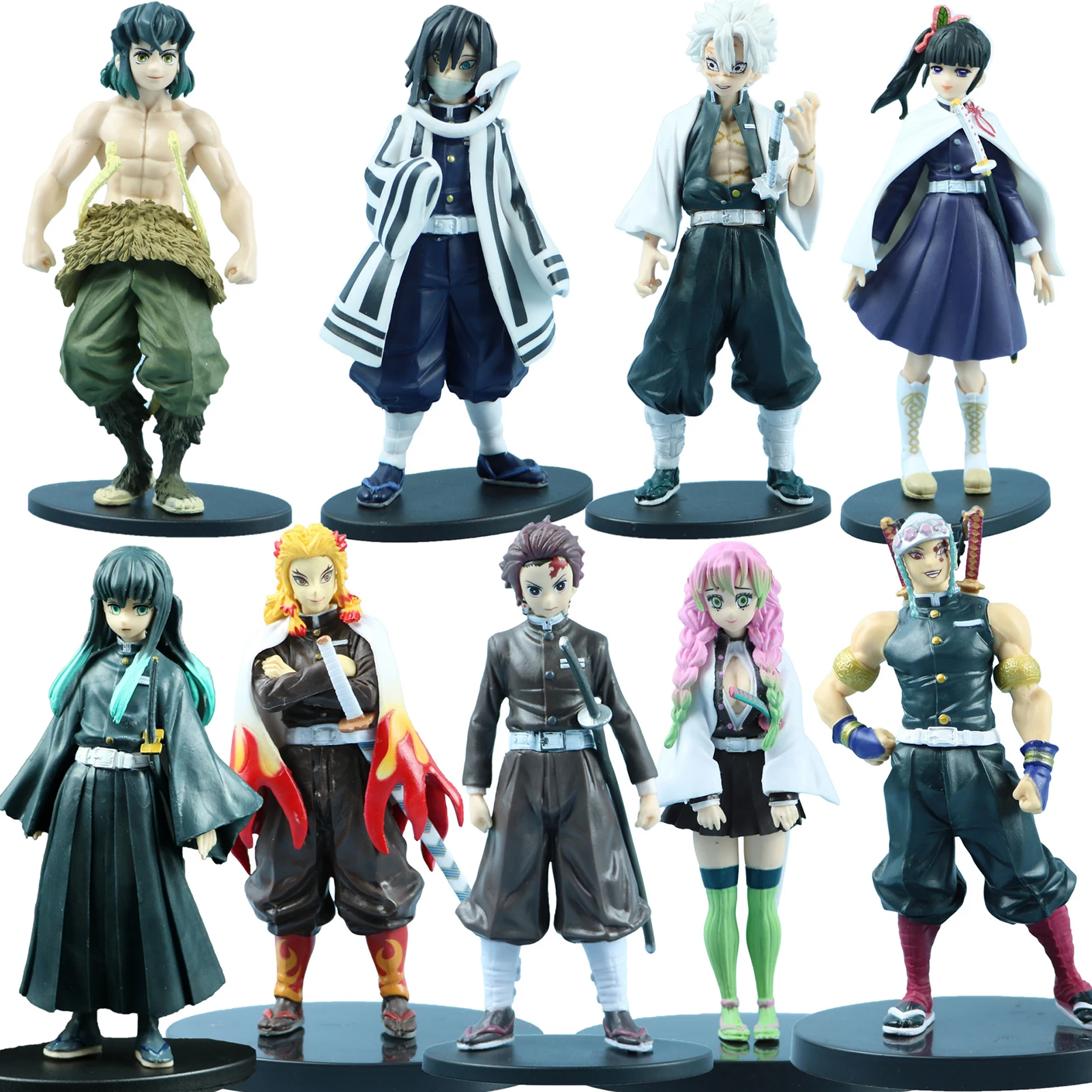

Anime 16CM Demon Slayer Kimetsu figure Kamado Tanjirou Action Figure Agatsuma Zenitsu Nezuko PVC Model Toys