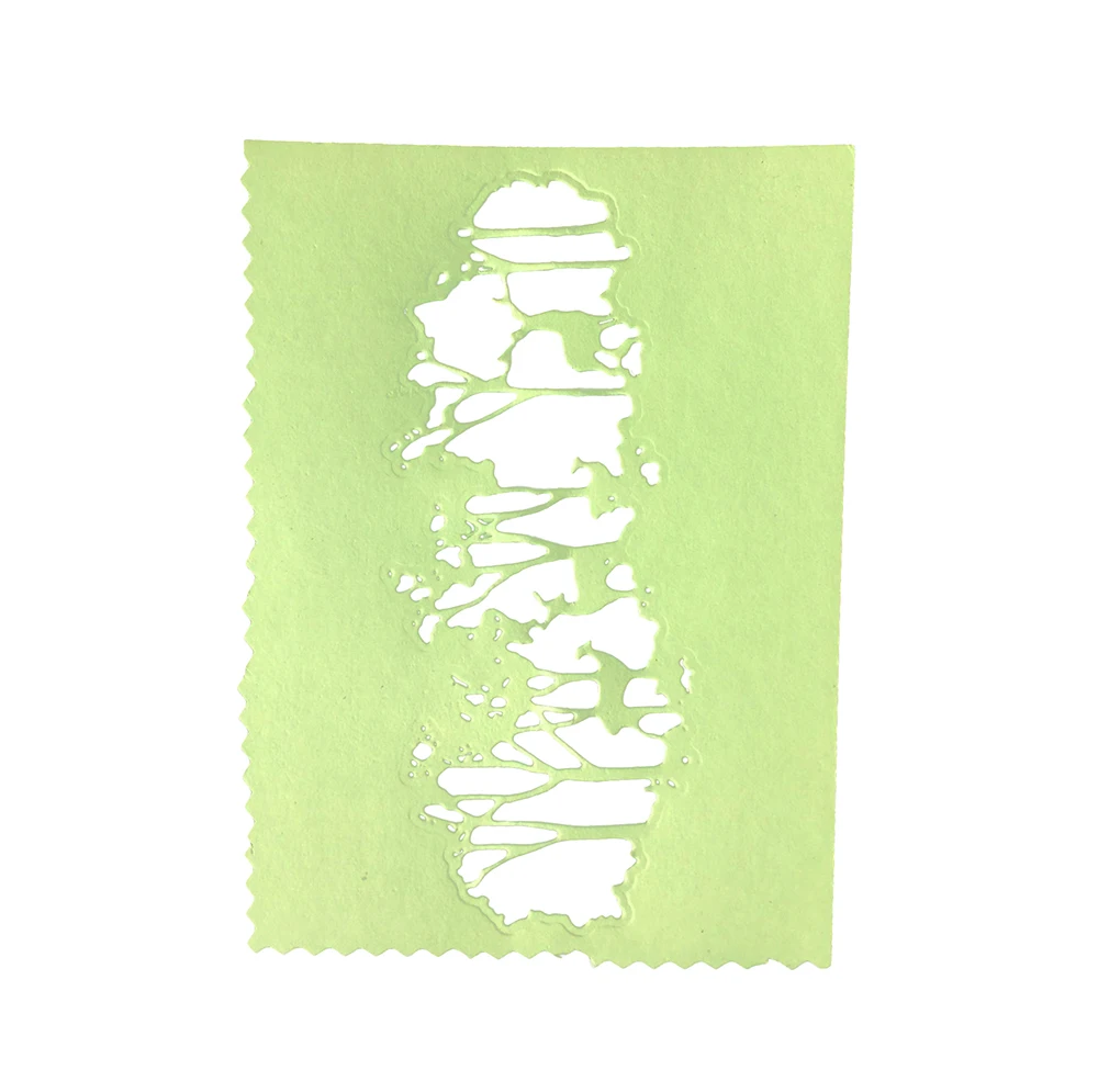 Рождественский лес олень фон металлические резные штампы декоративные