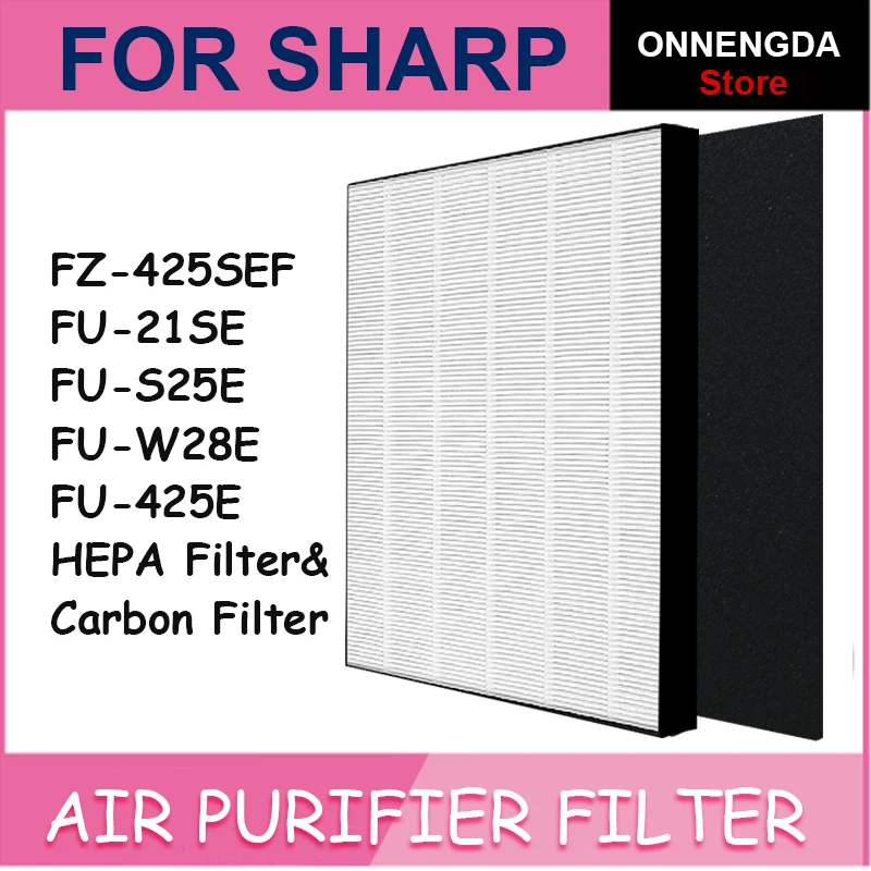 Для Sharp FZ-425SEF запасной очиститель воздуха HEPA и дезодорирующий фильтр для FU-21SE FU-S25E