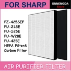 Для Sharp FZ-425SEF запасной очиститель воздуха HEPA и дезодорирующий фильтр для FU-21SE, FU-S25E, FU-W28E, FU-425E